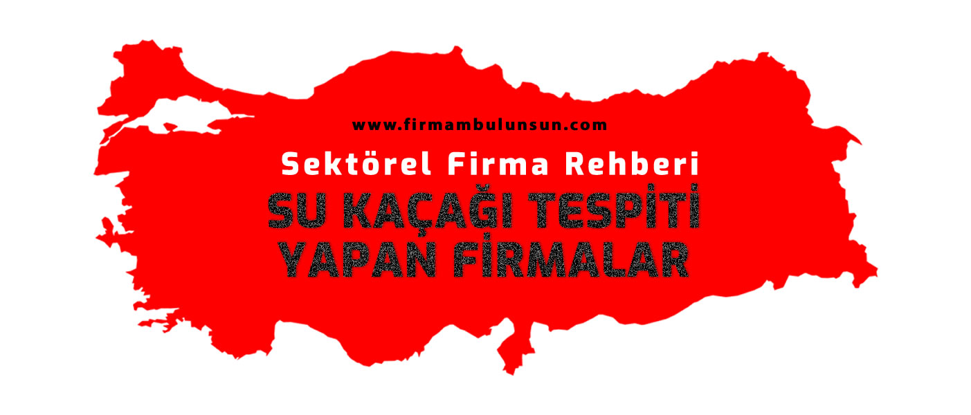 Su Kaa Tespiti Yapan Firmalar